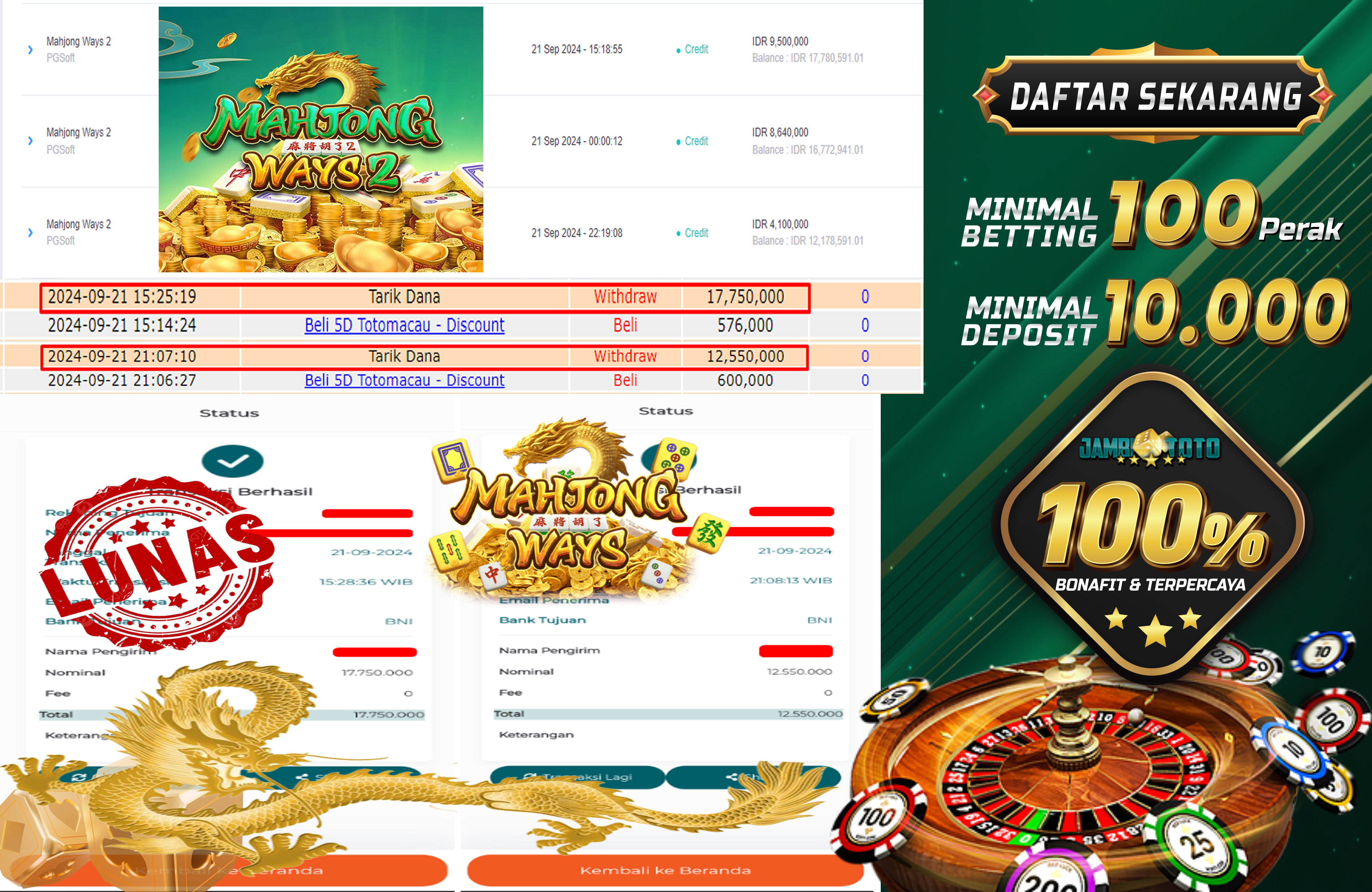 JAMBITOTO JACKPOT SLOT SWEET BONANZA 1000 Rp.121.000.000.,- LUNAS